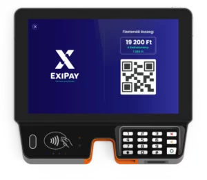 ExiPay EX-PRO POS-terminál QR-kódos azonnali fizetéshez